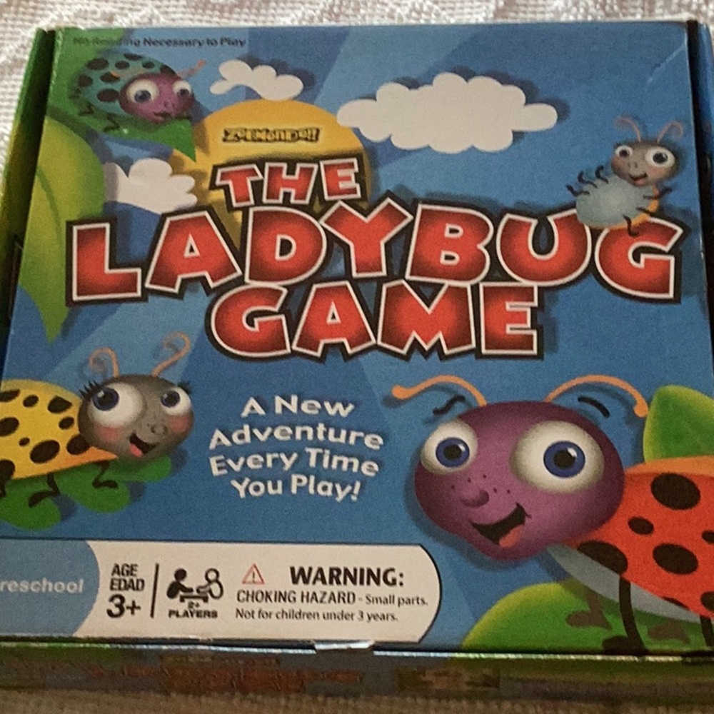 Zobmondo, The Ladybug Game, ages 3+ preschool, Used